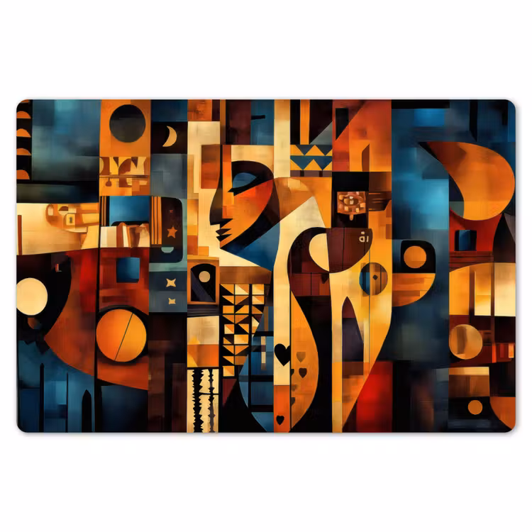 Placemat - 6 stuks - Figuren - Abstract - Symbolen — 7
