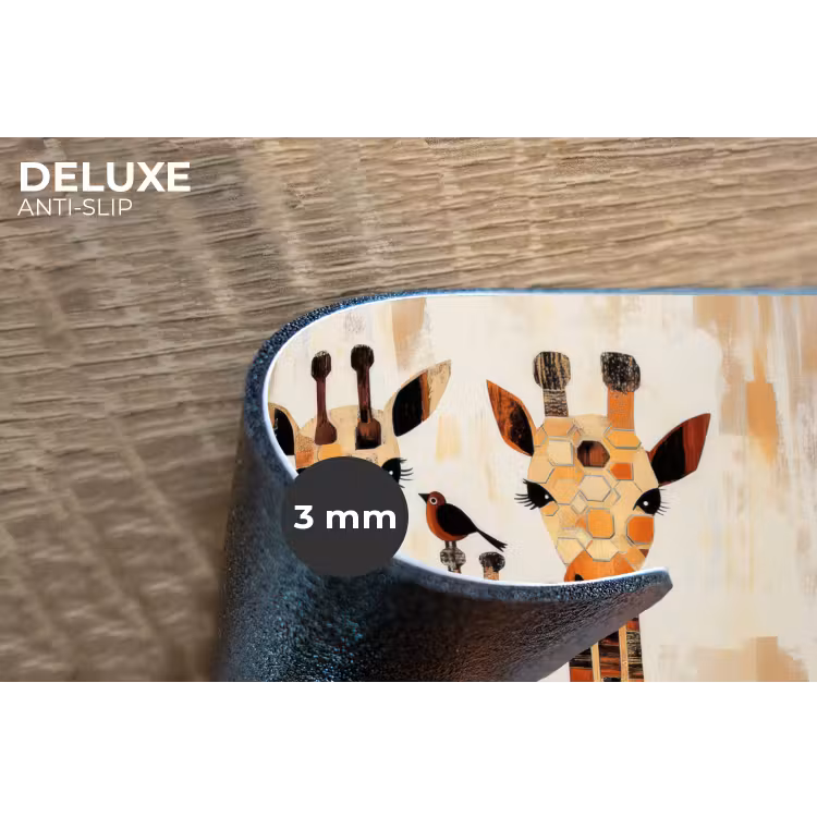 Placemat - 6 stuks - Giraffen - Cartoon - Crème — 4