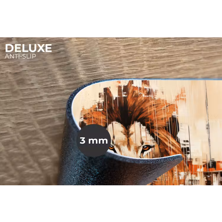 Placemat - 6 stuks - Leeuwenkop - Lijnen - Crème — 4