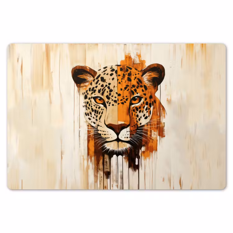 Placemat - 6 stuks - Luipaard - Symmetrisch - Strepen — 7