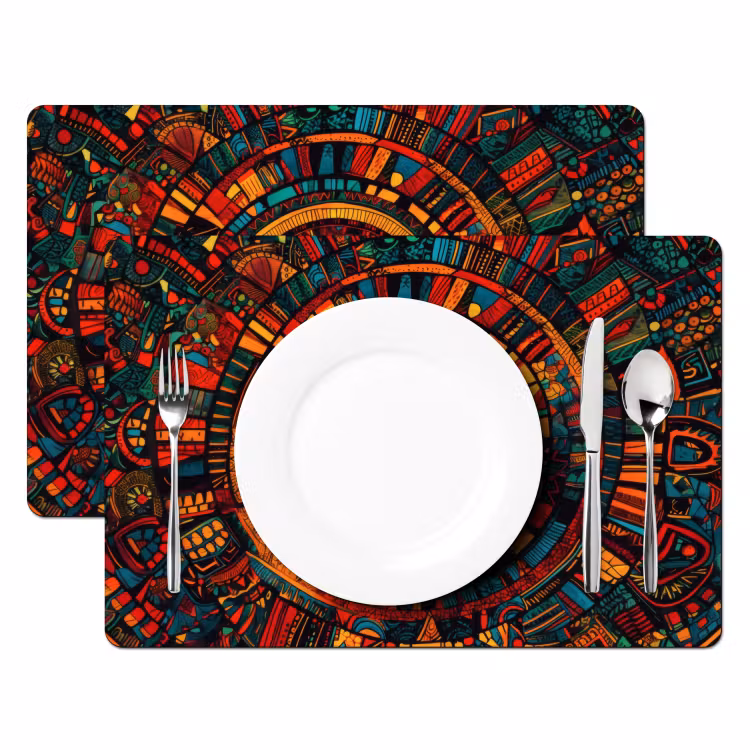 Placemat - 6 stuks - Mandala - Cirkels - Patronen — 2