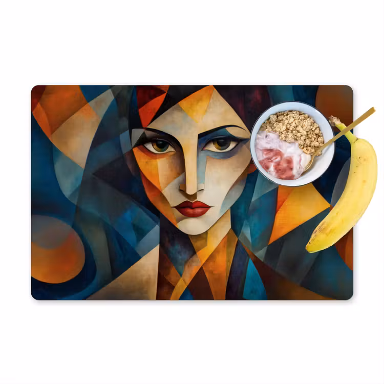 Placemat - 6 stuks - Portret - Abstract - Vormen — 1