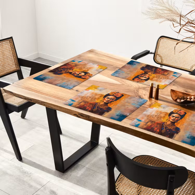 Placemat - 6 stuks - Portret - Sieraden - Schilderachtig — 5