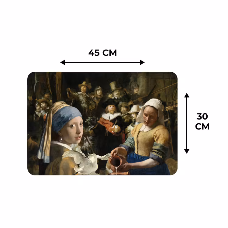 Placemat - 6 stuks - Schilderij - Oude Meesters - Zwaan — 3