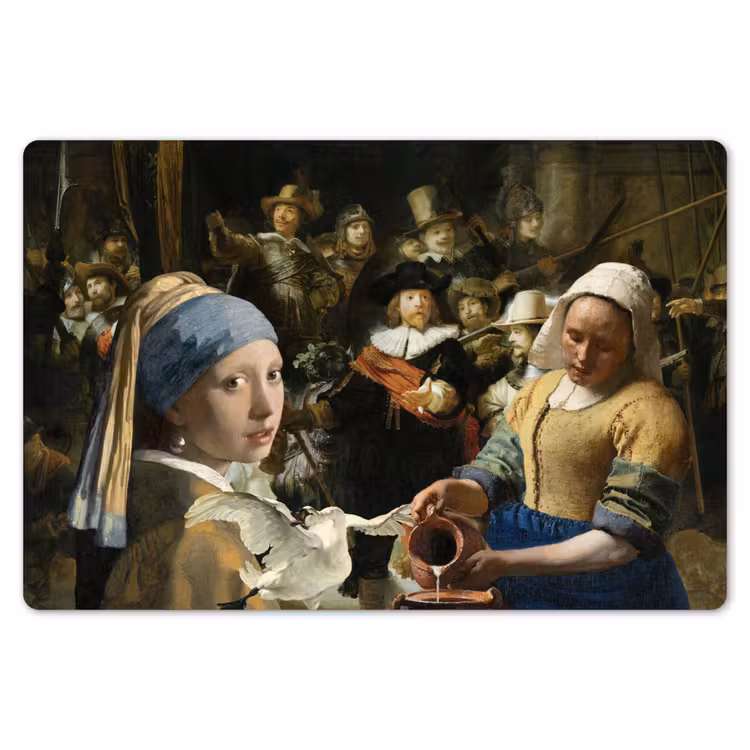 Placemat - 6 stuks - Schilderij - Oude Meesters - Zwaan — 7