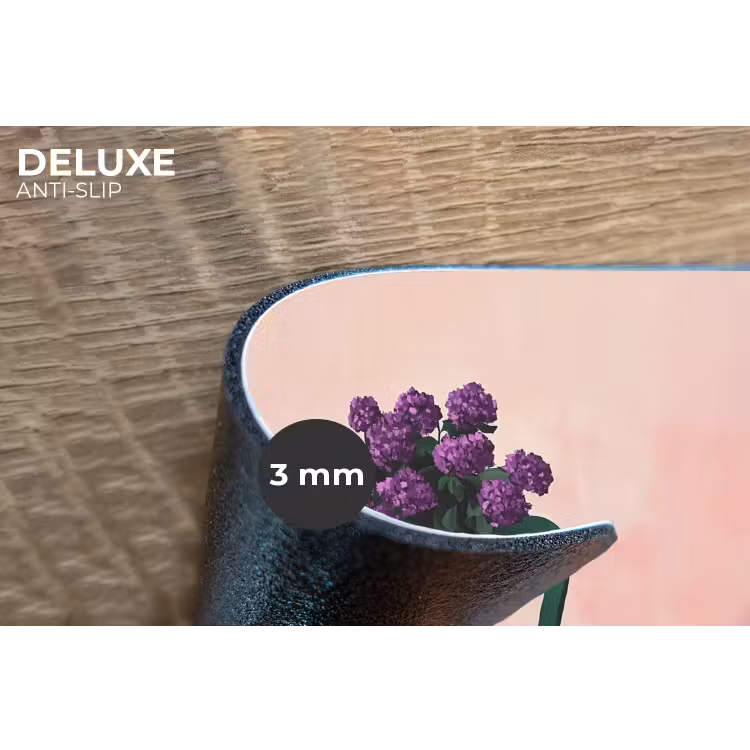 Placemat - 6 stuks - Stoel - Vaas - Bloemen - Geblokt — 4