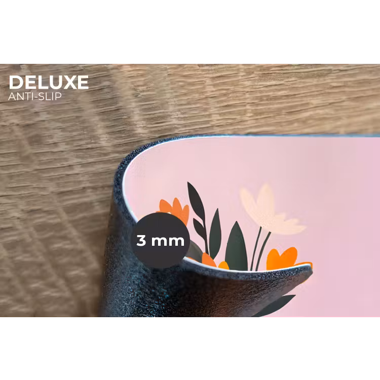 Placemat - 6 stuks - Tulpen - Vaas - Strepen - Paars — 4