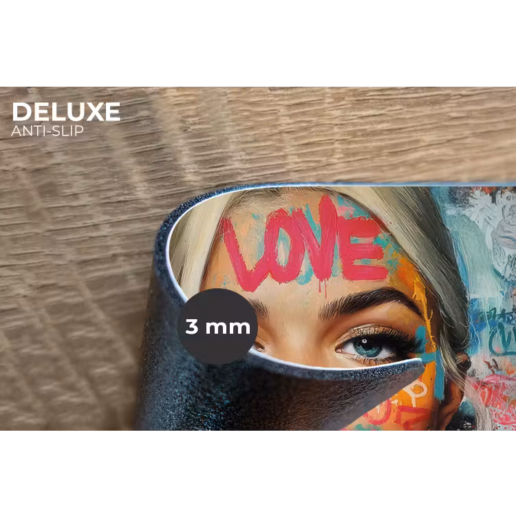 Placemat - 6 stuks - Vrouw - Kauwgom - Graffiti - Love — 4
