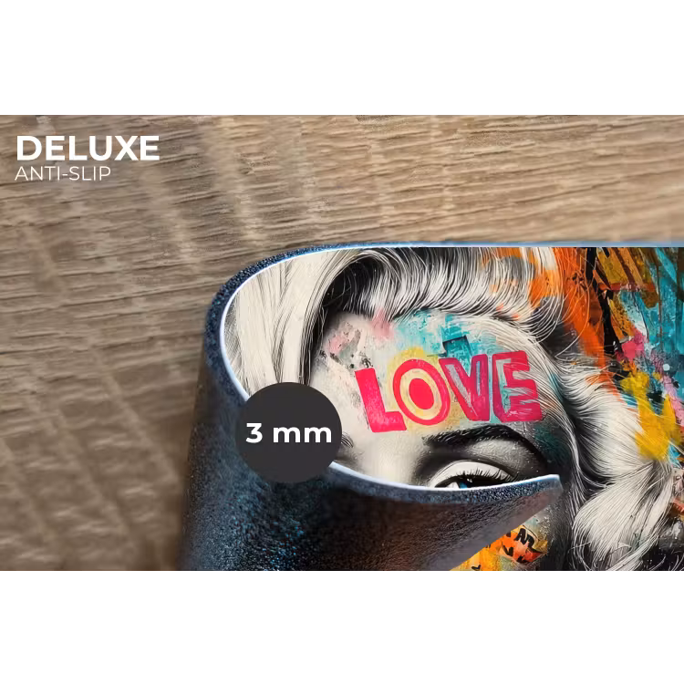 Placemat - 6 stuks - Vrouw - Kauwgom - Graffiti - Neonkleuren — 4