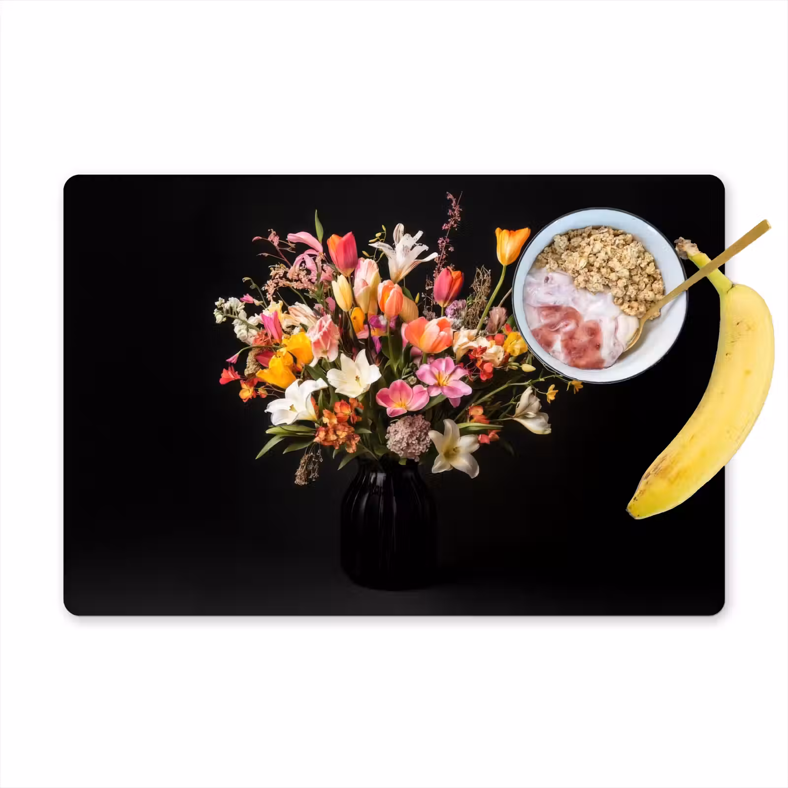 Placemat - 6 stuks - Vaas - Bloemen - Tulpen — 1