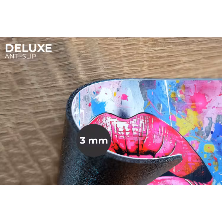 Placemat - 6 stuks - Graffiti - Lippen - Felroze - Geschilderd — 4