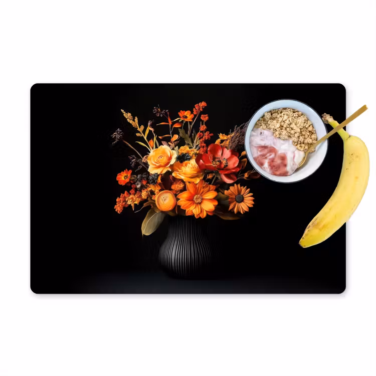 Placemat - 6 stuks - Herfst - Boeket - Oranje — 1