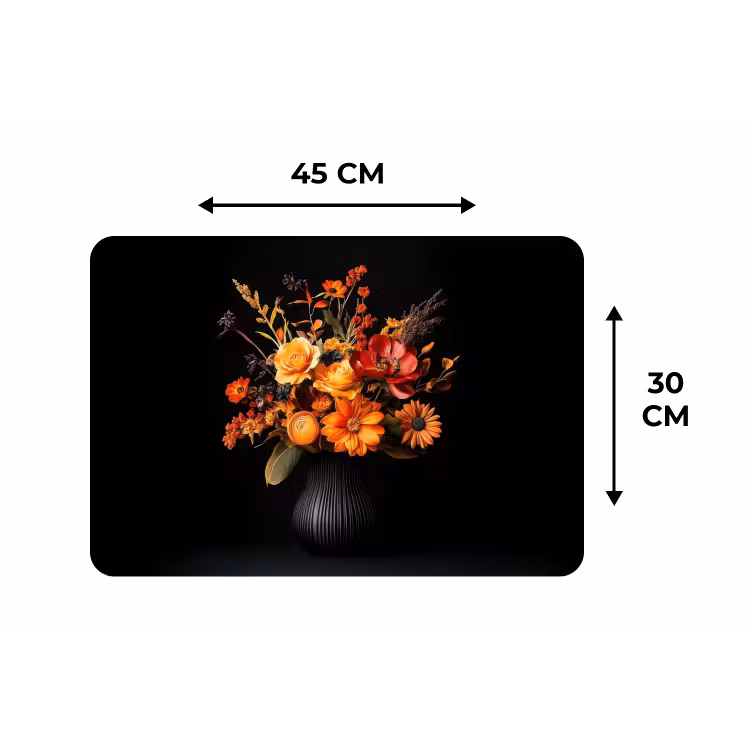 Placemat - 6 stuks - Herfst - Boeket - Oranje — 3