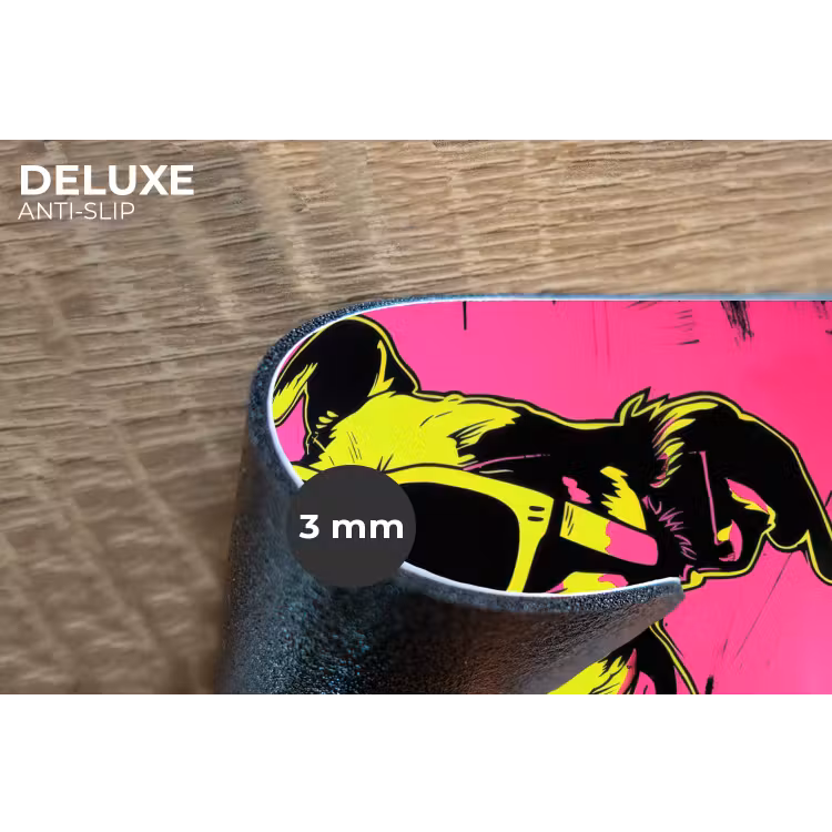 Placemat - 6 stuks - Hond - Zonnebril - Roze - Art — 4