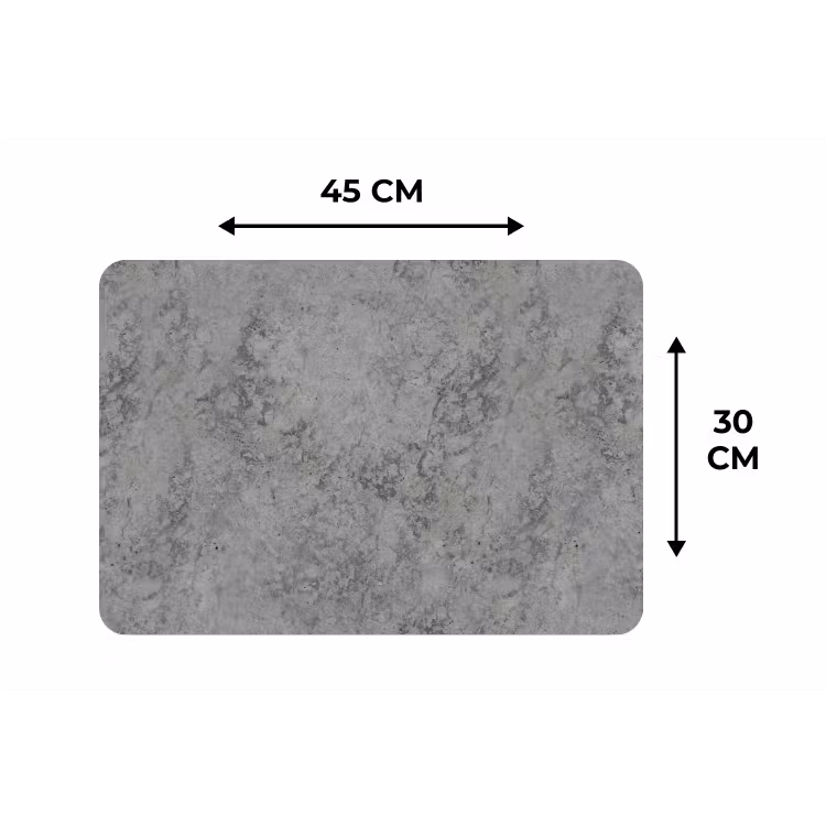 Placemat - 6 stuks - Industrieel - Beton - Patronen — 3