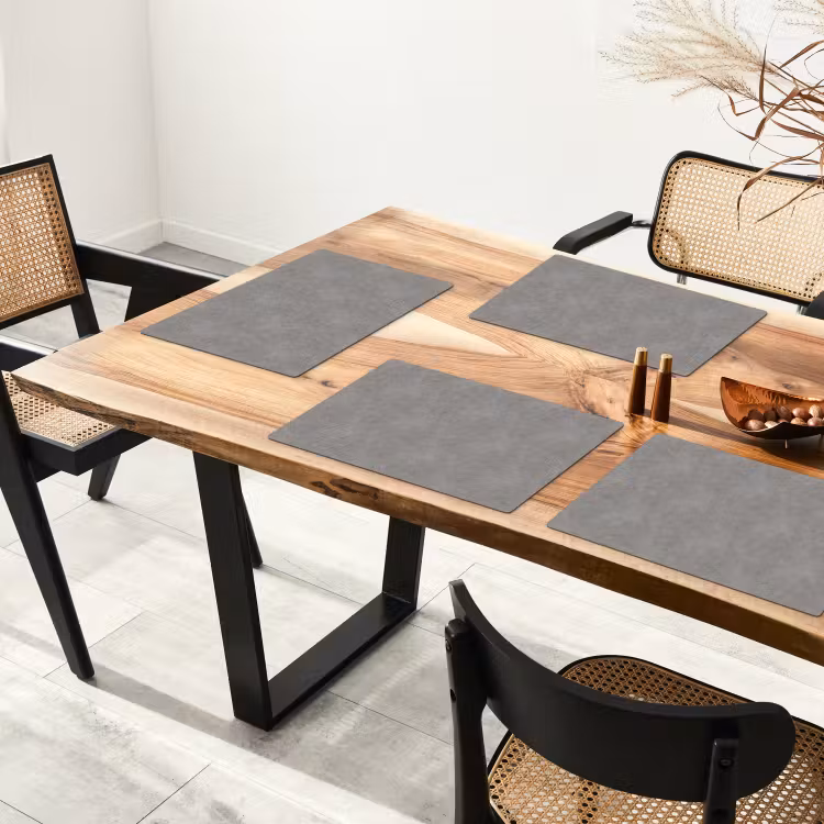 Placemat - 6 stuks - Industrieel - Patroon - Beton — 5