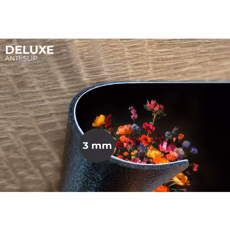 Placemat - 6 stuks - Kleurrijk - Boeket - Vaas - Donkerbruin — 4