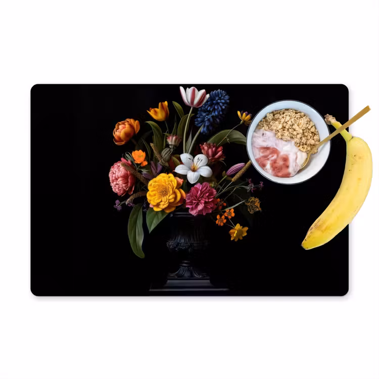 Placemat - 6 stuks - Lente - Bloemen - Klassiek - Vaas — 1