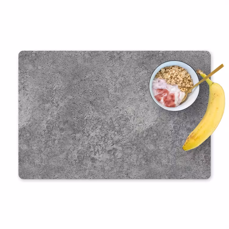 Placemat - 6 stuks - Patronen - Industrieel - Beton — 1