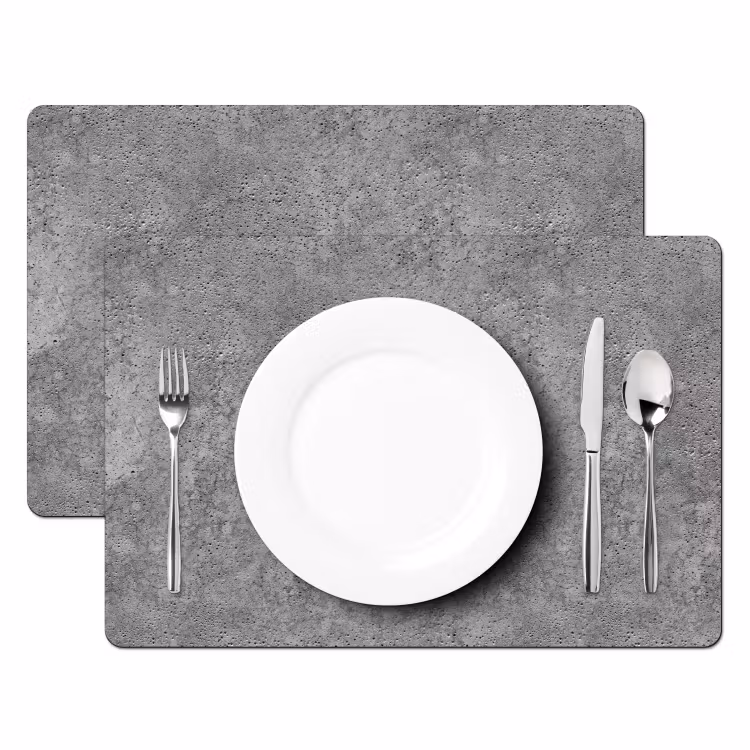 Placemat - 6 stuks - Patronen - Industrieel - Beton — 2