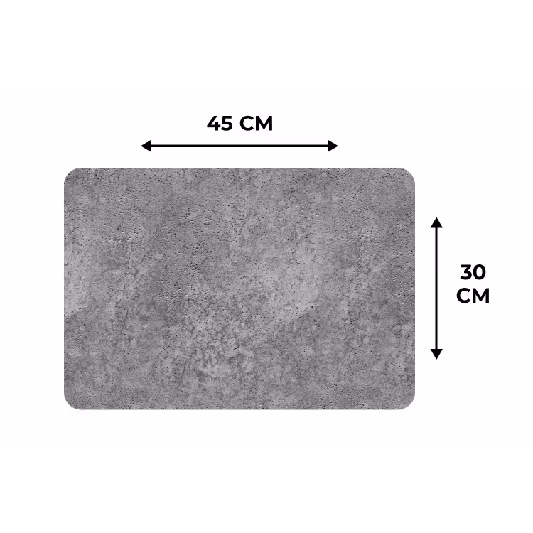 Placemat - 6 stuks - Patronen - Industrieel - Beton — 3