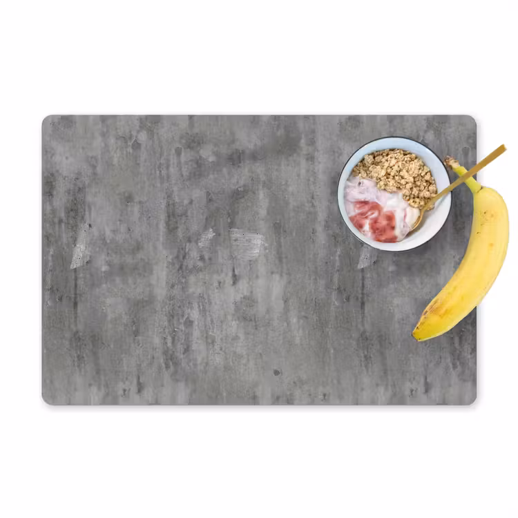 Placemat - 6 stuks - Roest - Beton - Patroon — 1
