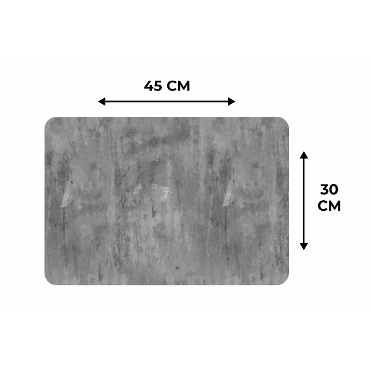 Placemat - 6 stuks - Roest - Beton - Patroon — 3