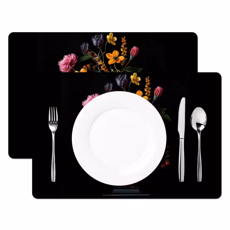 Placemat - 6 stuks - Sierlijk - Boeket - Bladeren — 2