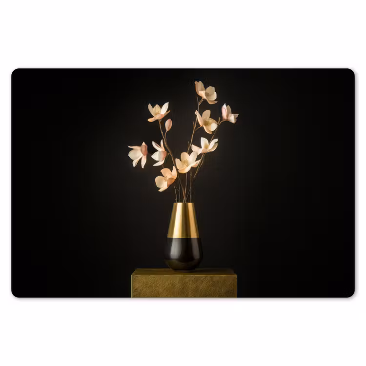 Placemat - 6 stuks - Sierlijk - Boeket - Goud - Vaas — 7