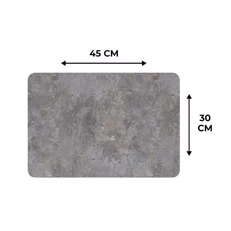Placemat - 6 stuks - Stenen - Beton - Patronen — 3