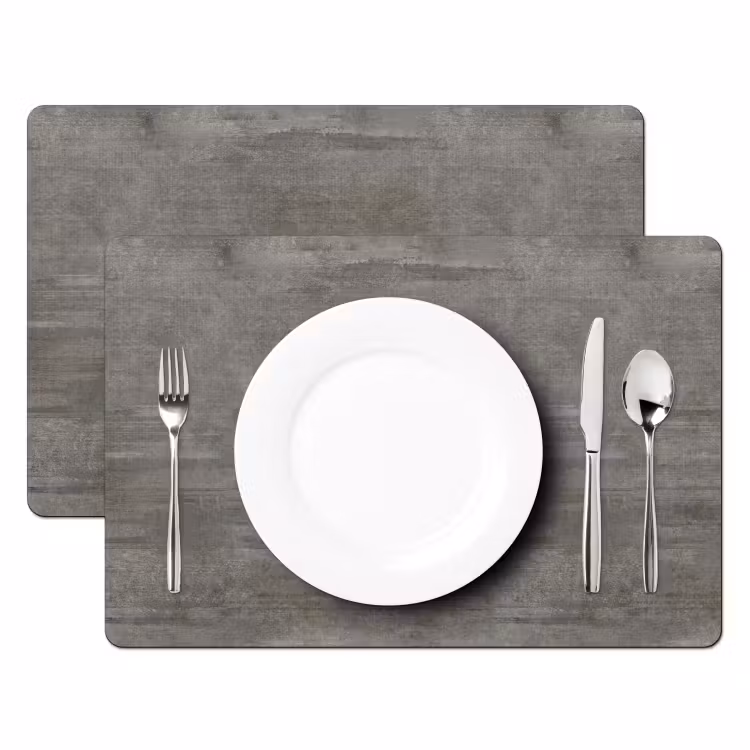 Placemat - 6 stuks - Structuur - Beton - Steen - Patronen — 2