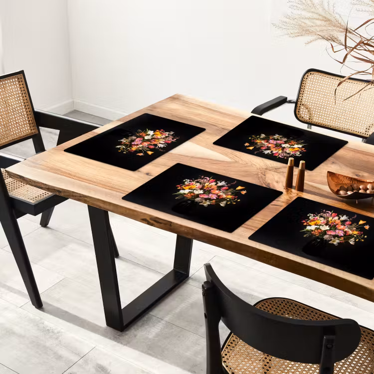 Placemat - 6 stuks - Vaas - Bloemen - Tulpen — 5