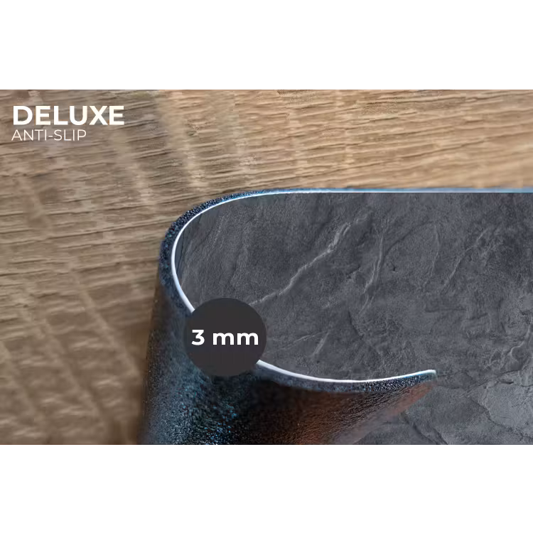 Placemat - 6 stuks - Grijs - Beton - Leisteen - Structuur - Retro — 4