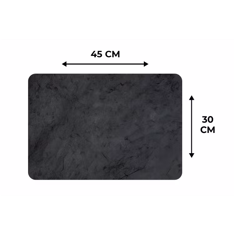 Placemat - 6 stuks - Grijs - Cement - Beton - Industrieel - Structuur — 3