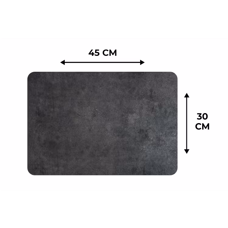 Placemat - 6 stuks - Industrieel - Leisteen - Grijs - Structuur - Beton — 3