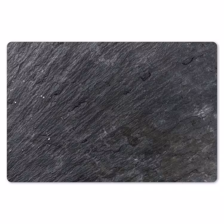 Placemat - 6 stuks - Natuursteen - Industrieel - Leisteen - Structuur - Grijs — 7