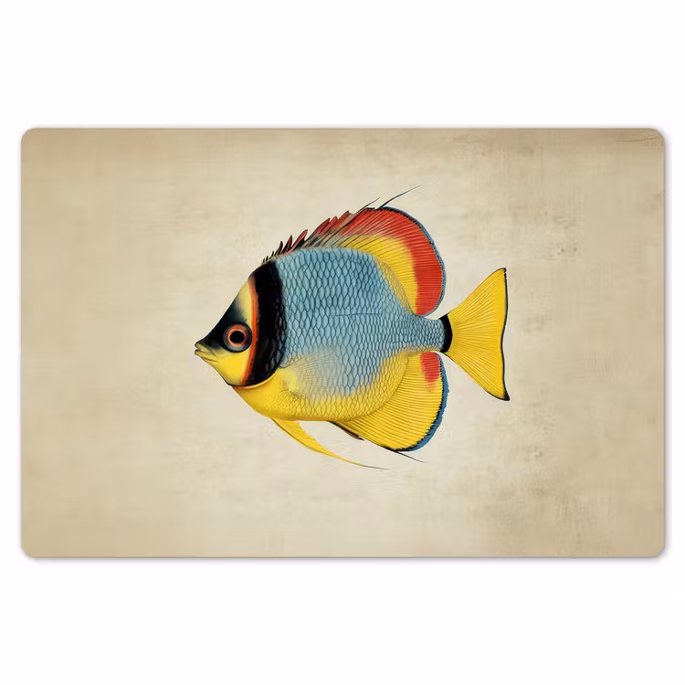 Placemat - 6 stuks - Kleurrijk - Vis - Schubben - Illustratie — 7