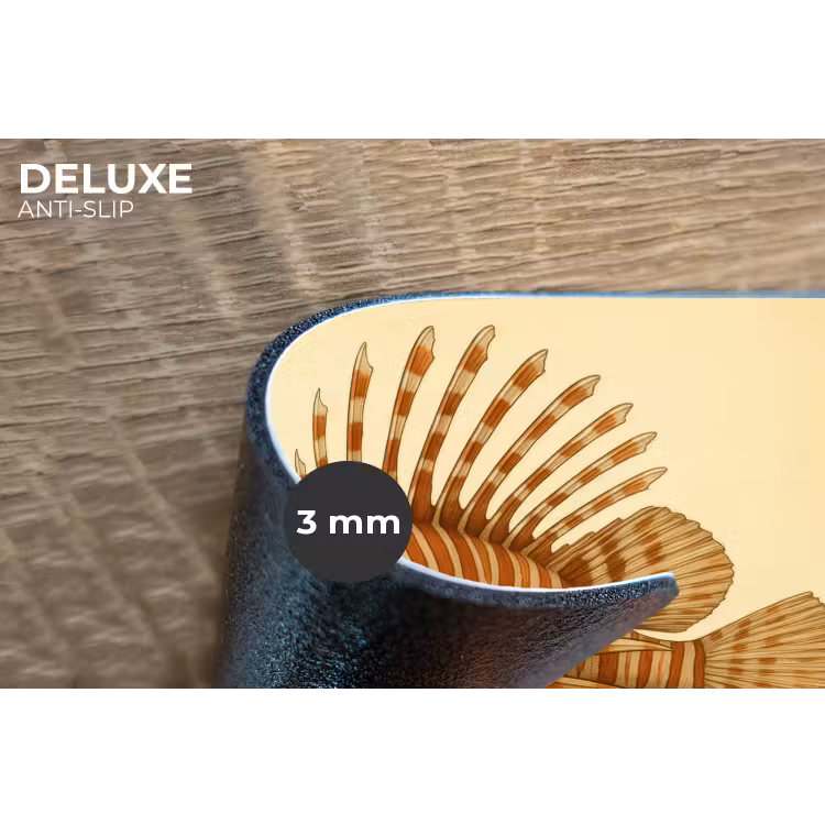 Placemat - 6 stuks - Strepen - Vis - Rond - Stekels — 4