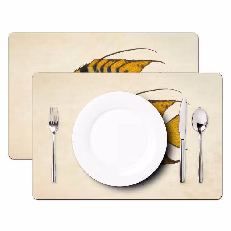Placemat - 6 stuks - Vis - Sierlijk - Vinnen - Illustratie — 2