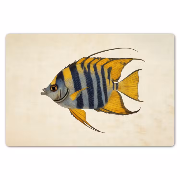 Placemat - 6 stuks - Vis - Sierlijk - Vinnen - Illustratie — 7