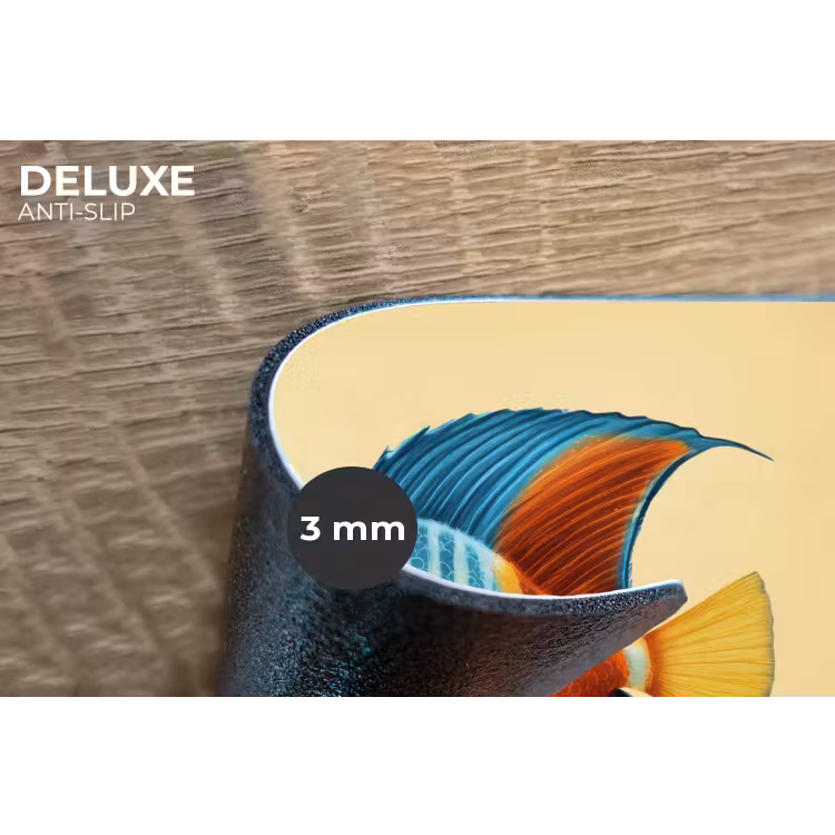 Placemat - 6 stuks - Vis - Vinnen - Blauw - Ogen — 4