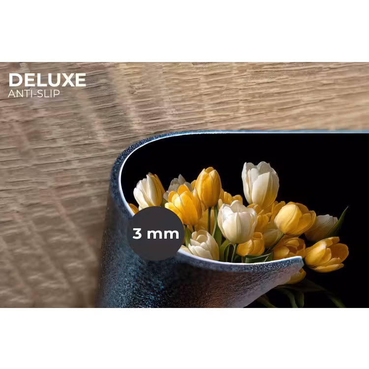 Placemat - 6 stuks - Geel - Tulpen - Vaas - Bloemen — 4