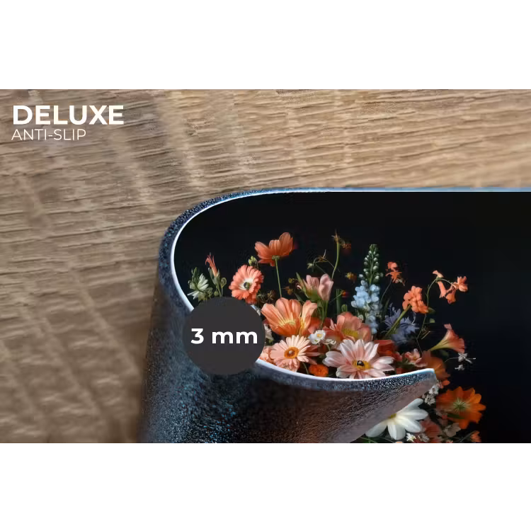 Placemat - 6 stuks - Hout - Vaas - Kleuren - Bloemen — 4