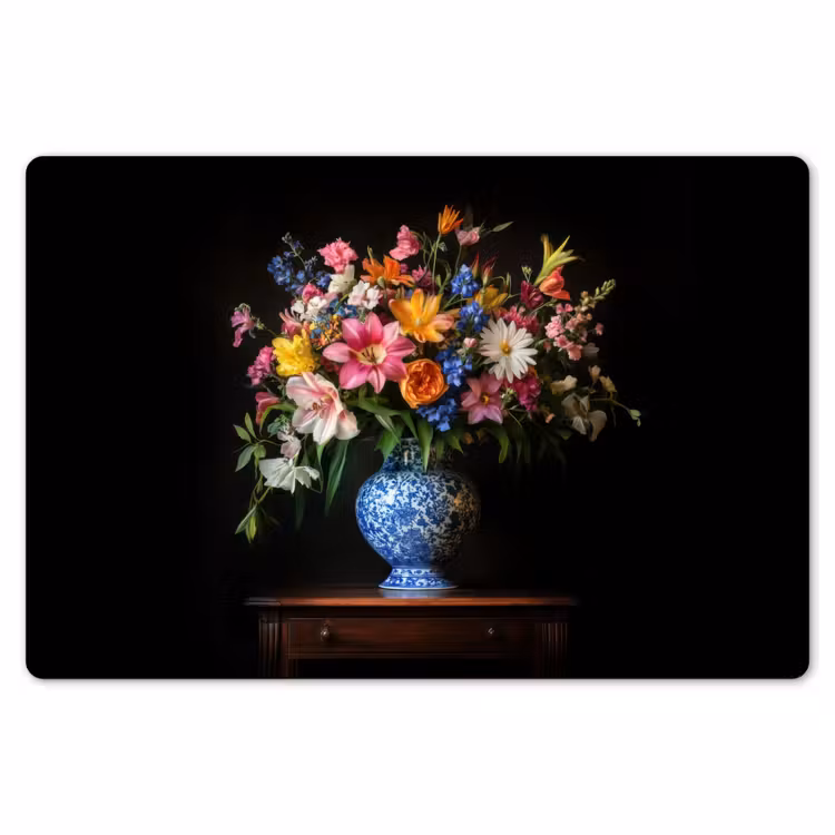 Placemat - 6 stuks - Kleur - Vaas - Bloemen - Boeket — 7
