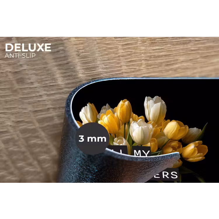 Placemat - 6 stuks - Quotes - Bloem - Tulp - Geel — 4