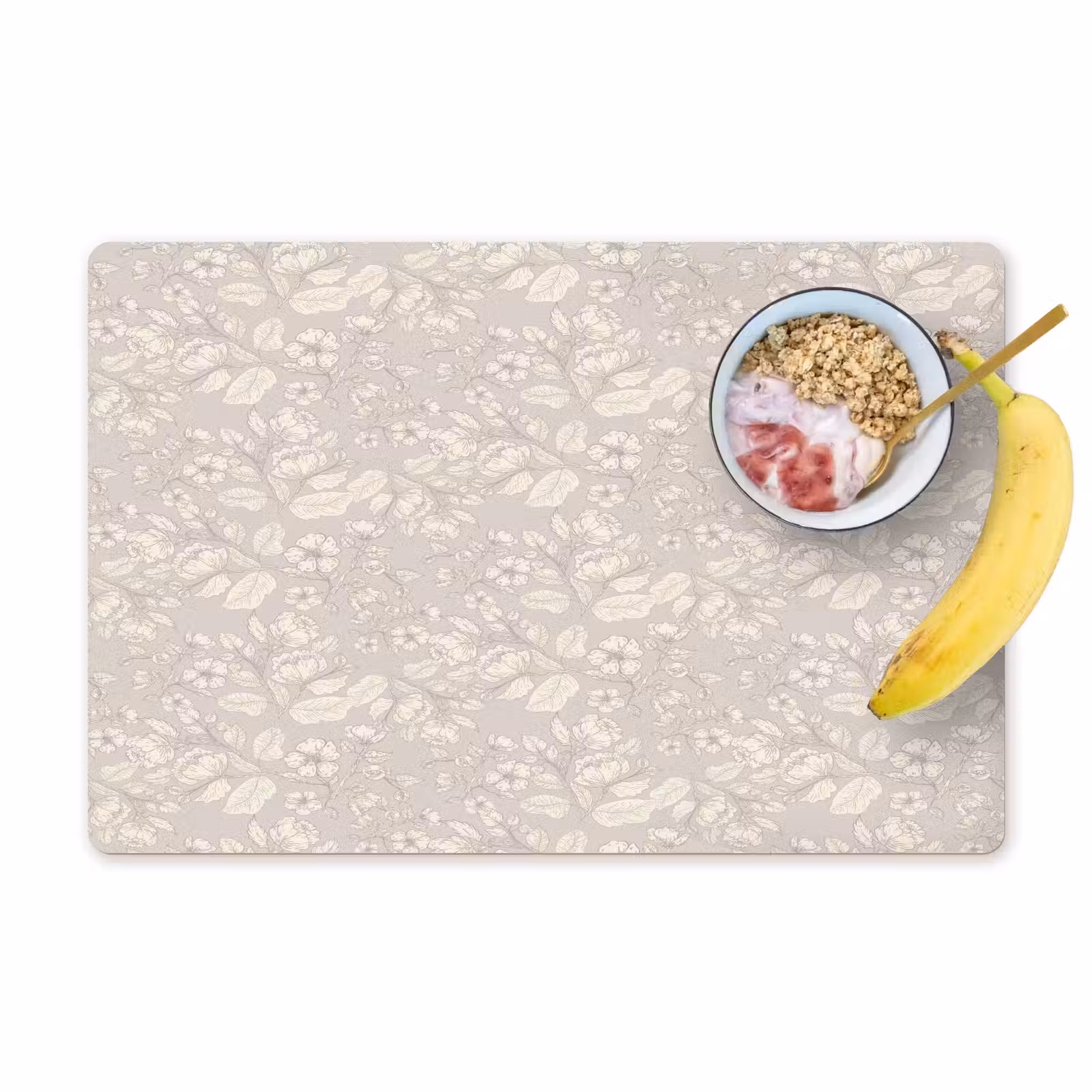 Placemat - 6 stuks - Pioenrozen - Bloesem - Bessen — 1