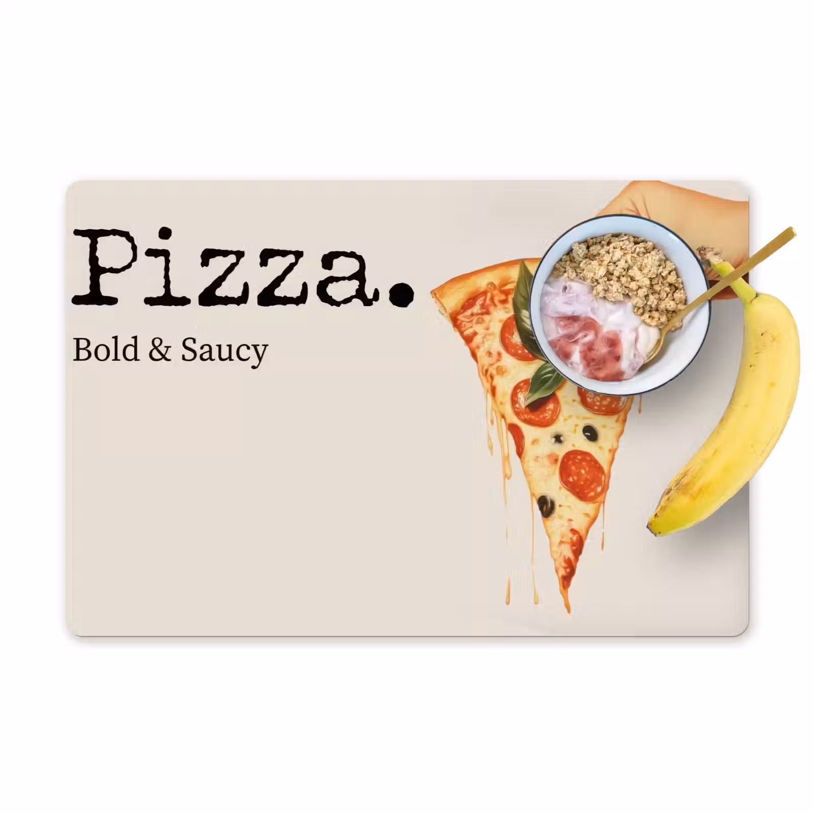Placemat - 6 stuks - Pizza - Kaas - Pepperoni — 1