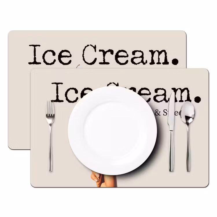 Placemat - 6 stuks - Ice cream - Softijs - Kleurrijk - Kers — 2