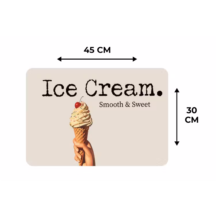Placemat - 6 stuks - Ice cream - Softijs - Kleurrijk - Kers — 3