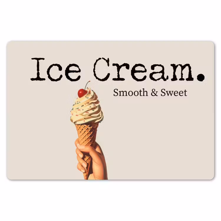 Placemat - 6 stuks - Ice cream - Softijs - Kleurrijk - Kers — 7